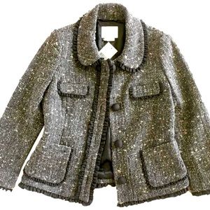 Kate Spade Gray Tweed Blazer